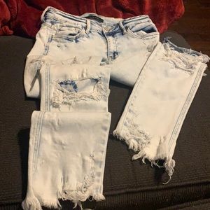 Flying Monkey brand distressed jeans